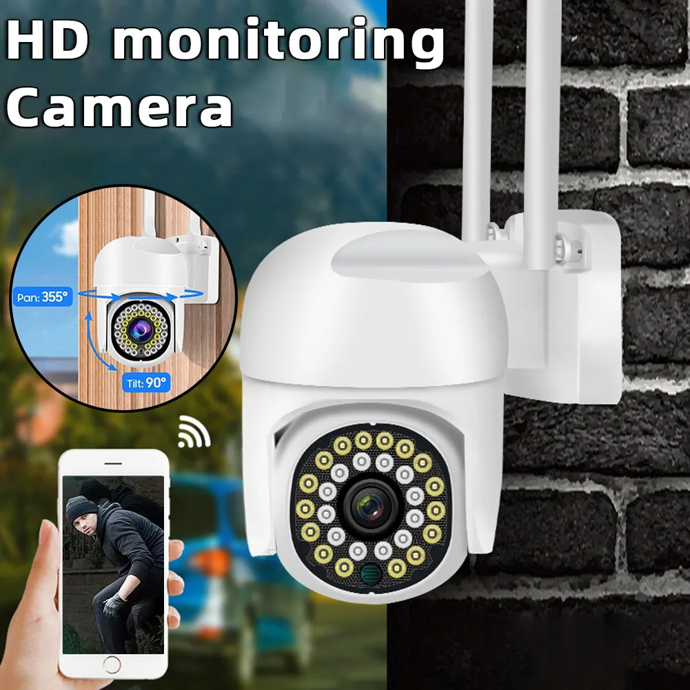 HD полноцветная камера наблюдения ночного видения, многоцелевая водонепроницаемая WiFi-камера, камера видеонаблюдения для детской комнаты 0