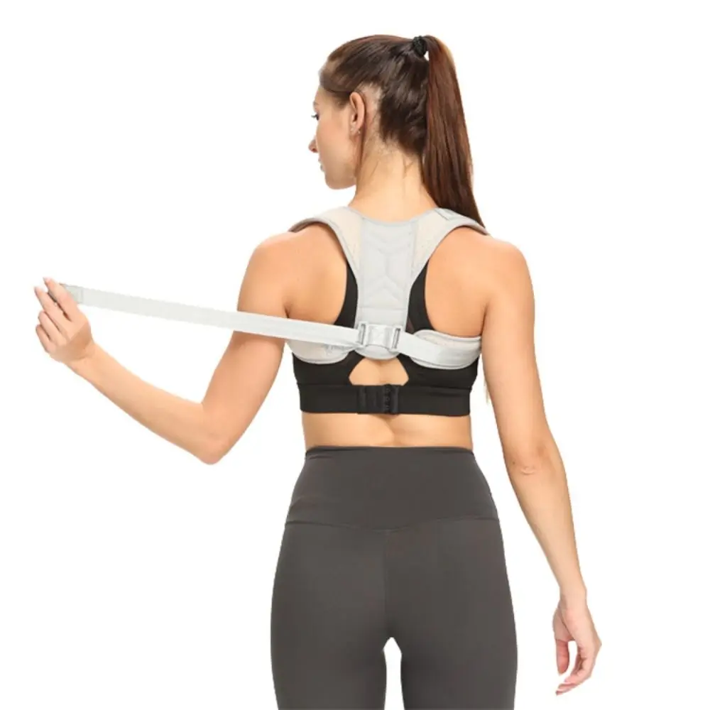 Пояс для коррекции пояса Выпрямитель спины плечевой корсет Регулируемый шейный бандаж корректор осанки спины плечевой бандаж 0