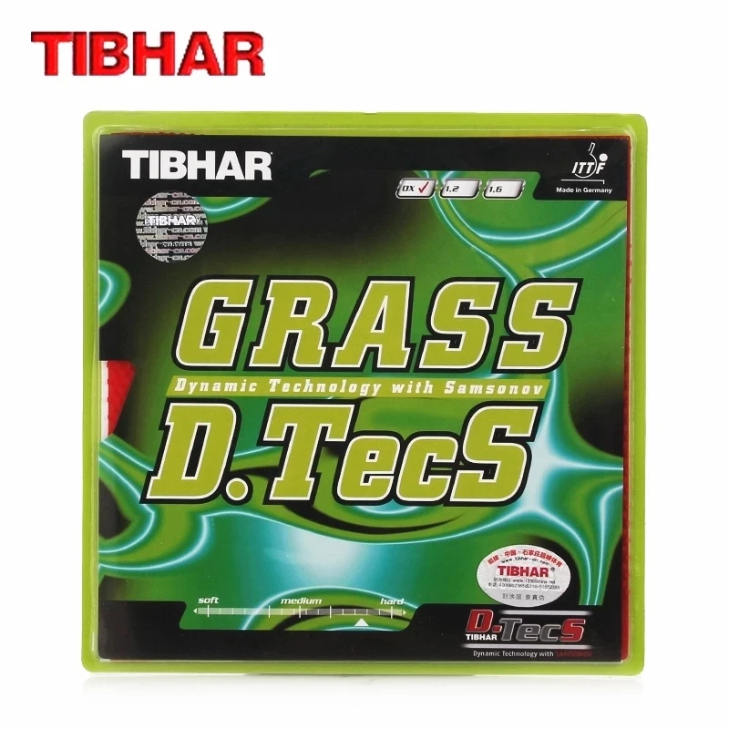 TIBHAR GRASS D.TECS Pips-Длинная Защитная резина для настольного тенниса С Губкой Или OX Только немецкого производства Длинный Лист для пинг-понга с Пупырышками 0
