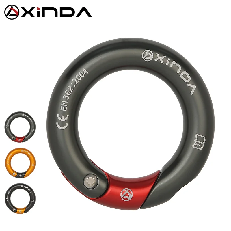XINDA Outdoor 23kN с открывающимся кольцом 7075 Алюминиевое разнонаправленное закрытое кольцо для скалолазания 0