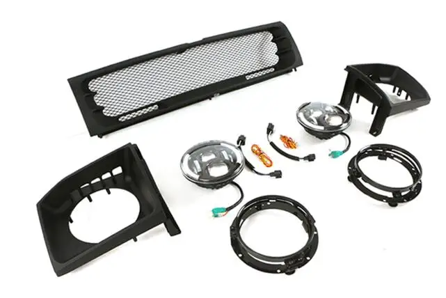 Решетка радиатора переднего бампера автомобиля, маска для Mitsubishi Pajero V33 V43, модифицированная рамка лампы, аксессуары для фар 1