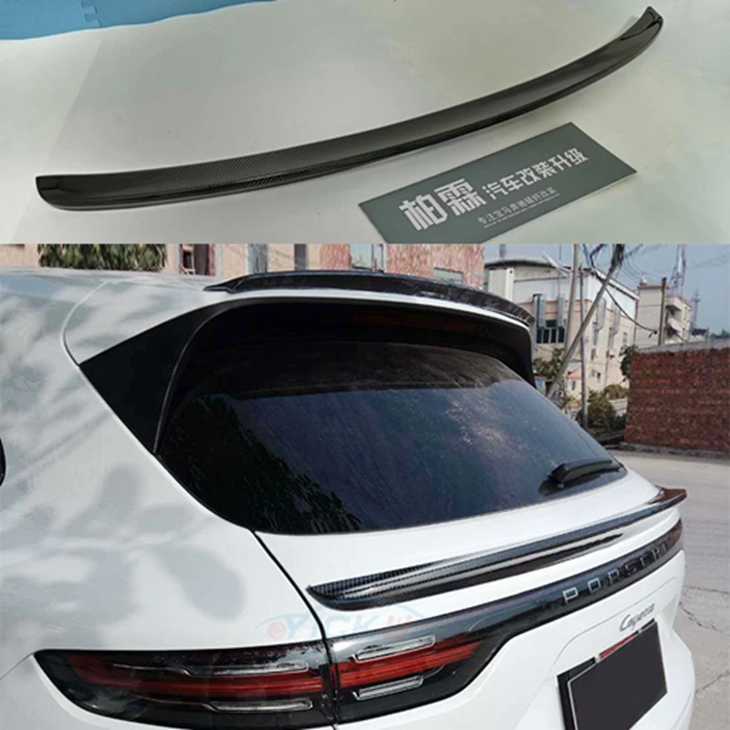 Карбоновое Заднее крыло автомобиля, спойлеры багажника, специальный хвост, подходит для Porsche Cayenne 2018 2019 2020 1