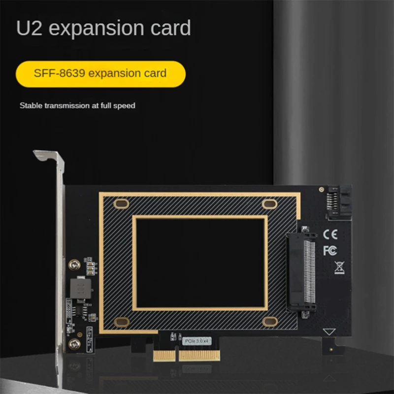 Твердотельный накопитель U2 PCIE X4-U.2 SSD с конверсионной картой SFF8639 Nvme SSD Карта расширения PCIE Riser Card 1