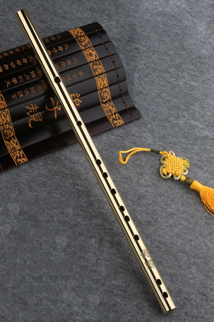 Боевое искусство Ушу, медная флейта Кунг-фу, Утолщенный металлический музыкальный инструмент для самообороны, традиционная толщина 2 мм 1