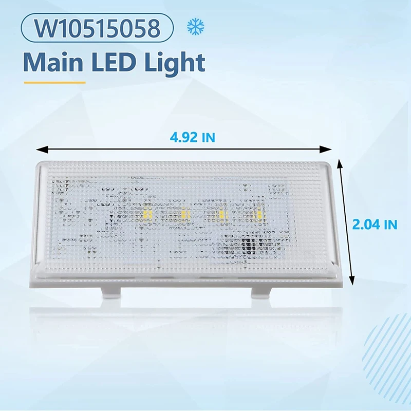 Светодиодная лампа WPW10515058 W10515058 W10522611 подходит для холодильника Whirlpool Kenmore Maytag 1
