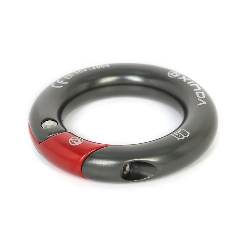 XINDA Outdoor 23kN с открывающимся кольцом 7075 Алюминиевое разнонаправленное закрытое кольцо для скалолазания 1