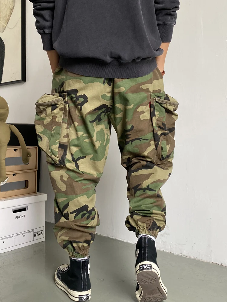 Камуфляжные тактические брюки в стиле милитари, уличная одежда в стиле хип-хоп, шаровары для бега, Harajuku, повседневные брюки-карго, джоггеры 2