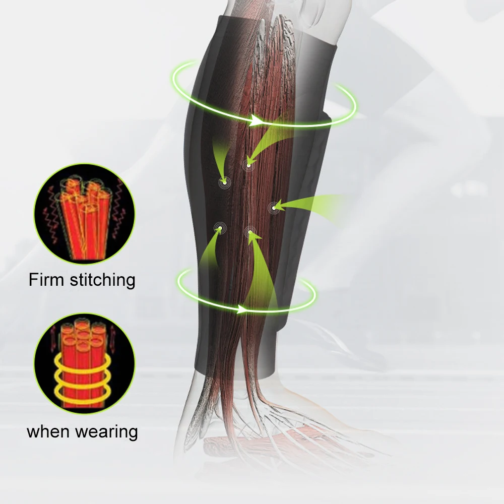 Компрессионный рукав для голени для мужчин, женщин и бегунов - Помогает наложить шину на голень и облегчить боль в голени, компрессионные рукава для ног поддерживают икры 2