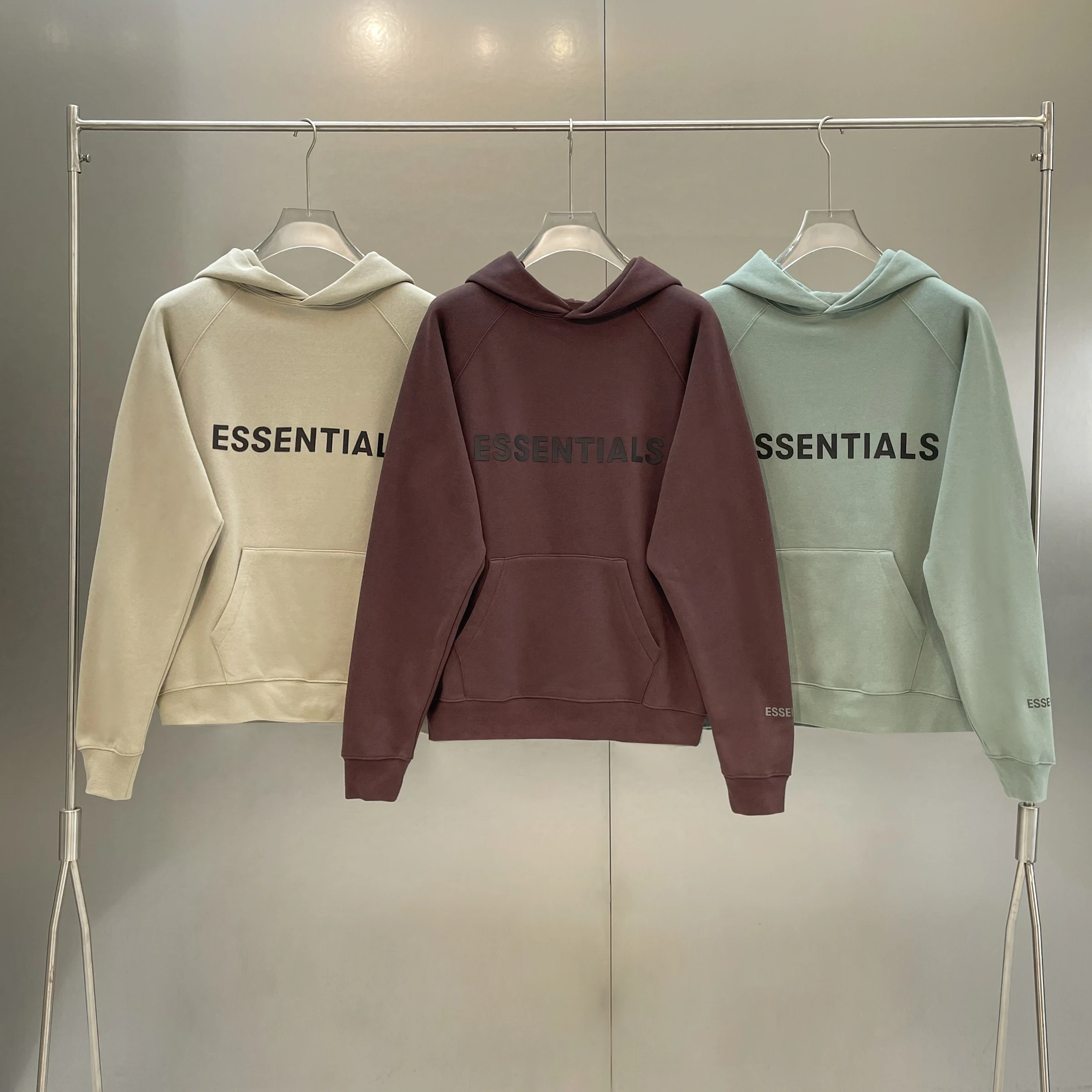 Толстовка Essentials с 3D резиновыми надписями и логотипом, высококачественная толстовка в стиле хип-хоп, свободная, унисекс, модный бренд oversize, пуловер, толстовка 2