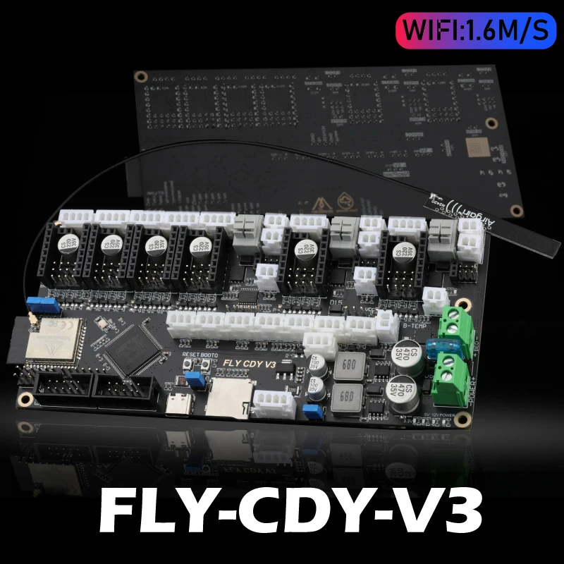32bit FLY-CDY V3 Wifi Плата управления Reprap & Marlin & Klipper Прошивка Для TMC2209 Ender 3 Blv Duet2 Запчасти для 3D-принтера 2