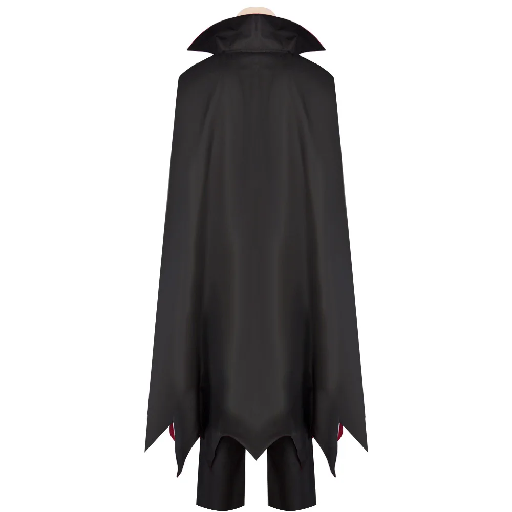 Аниме Вампир Cos Костюм Полный комплект Ужасов Вампир Ролевой костюм Сценическая одежда для выступлений Косплей Черная накидка на Хэллоуин 2