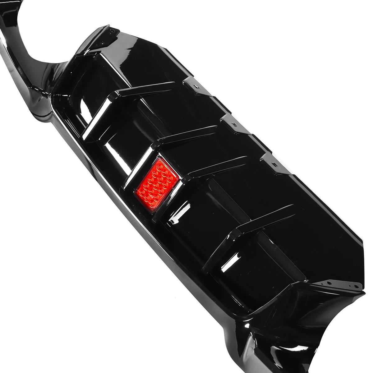 F10 Автомобильный Диффузор Заднего Бампера Для Губ Со Светодиодным Стоп-Сигналом Для BMW F10 528i 530i M Sport 2010-2016, Спойлер заднего Бампера, Сплиттер для Губ 3