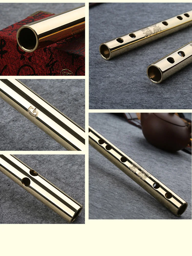 Боевое искусство Ушу, медная флейта Кунг-фу, Утолщенный металлический музыкальный инструмент для самообороны, традиционная толщина 2 мм 3