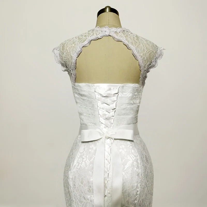 E JUE SHUNG/ белые кружевные свадебные платья русалки с украшением в виде кристаллов, свадебные платья Vestidos De Novia 4