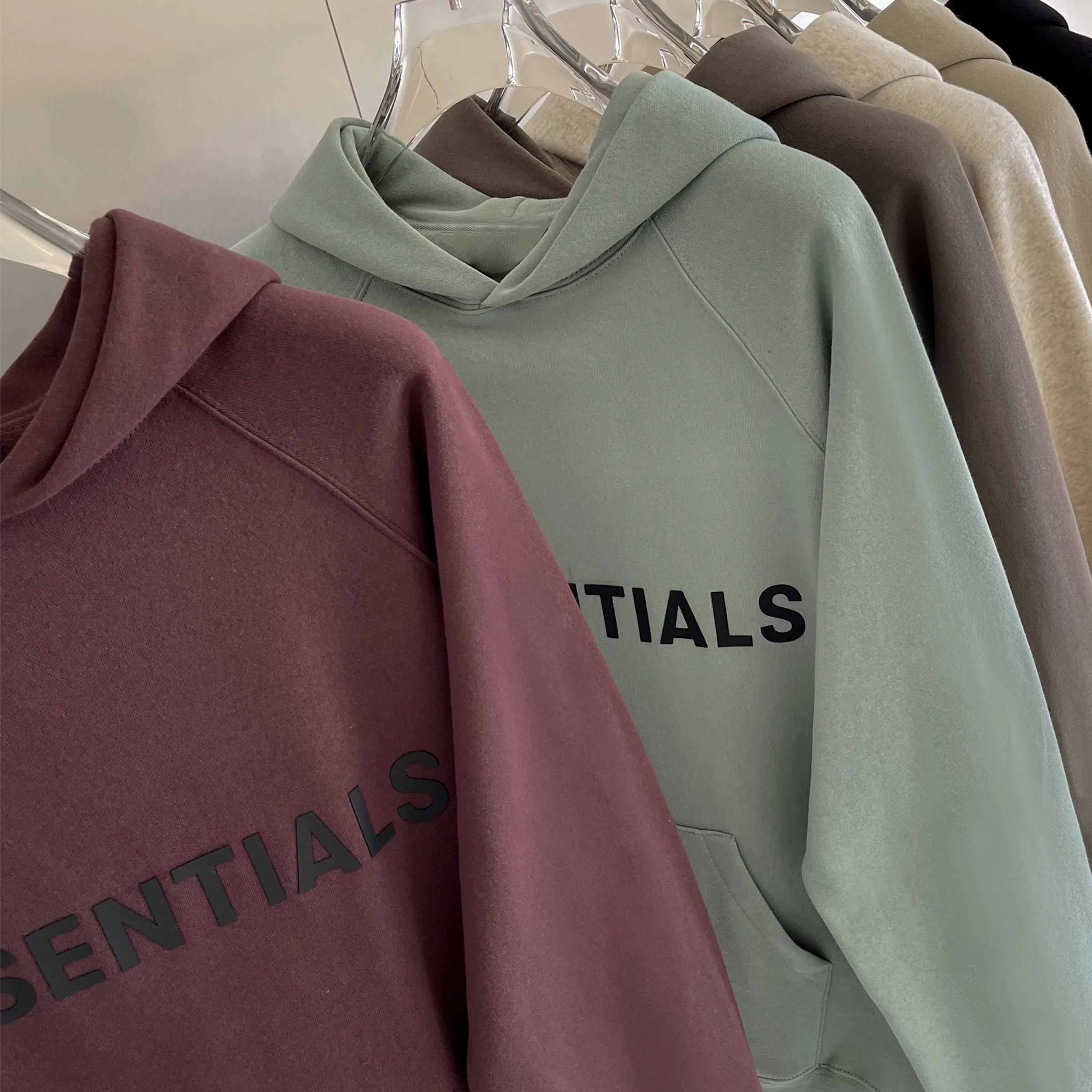 Толстовка Essentials с 3D резиновыми надписями и логотипом, высококачественная толстовка в стиле хип-хоп, свободная, унисекс, модный бренд oversize, пуловер, толстовка 4