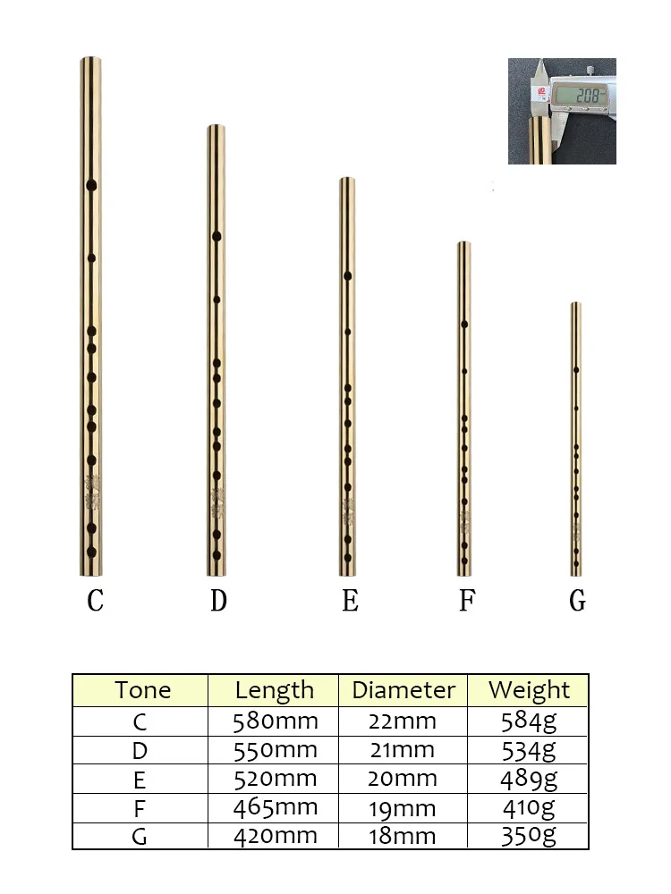 Боевое искусство Ушу, медная флейта Кунг-фу, Утолщенный металлический музыкальный инструмент для самообороны, традиционная толщина 2 мм 4