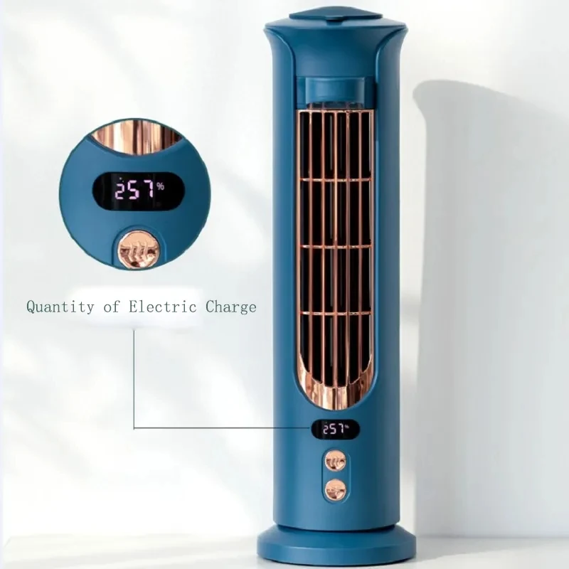 Автоматический вращающийся электрический настольный вентилятор емкостью 4000 мАч, Мини-вентилятор для распыления воды с цифровым дисплеем 5