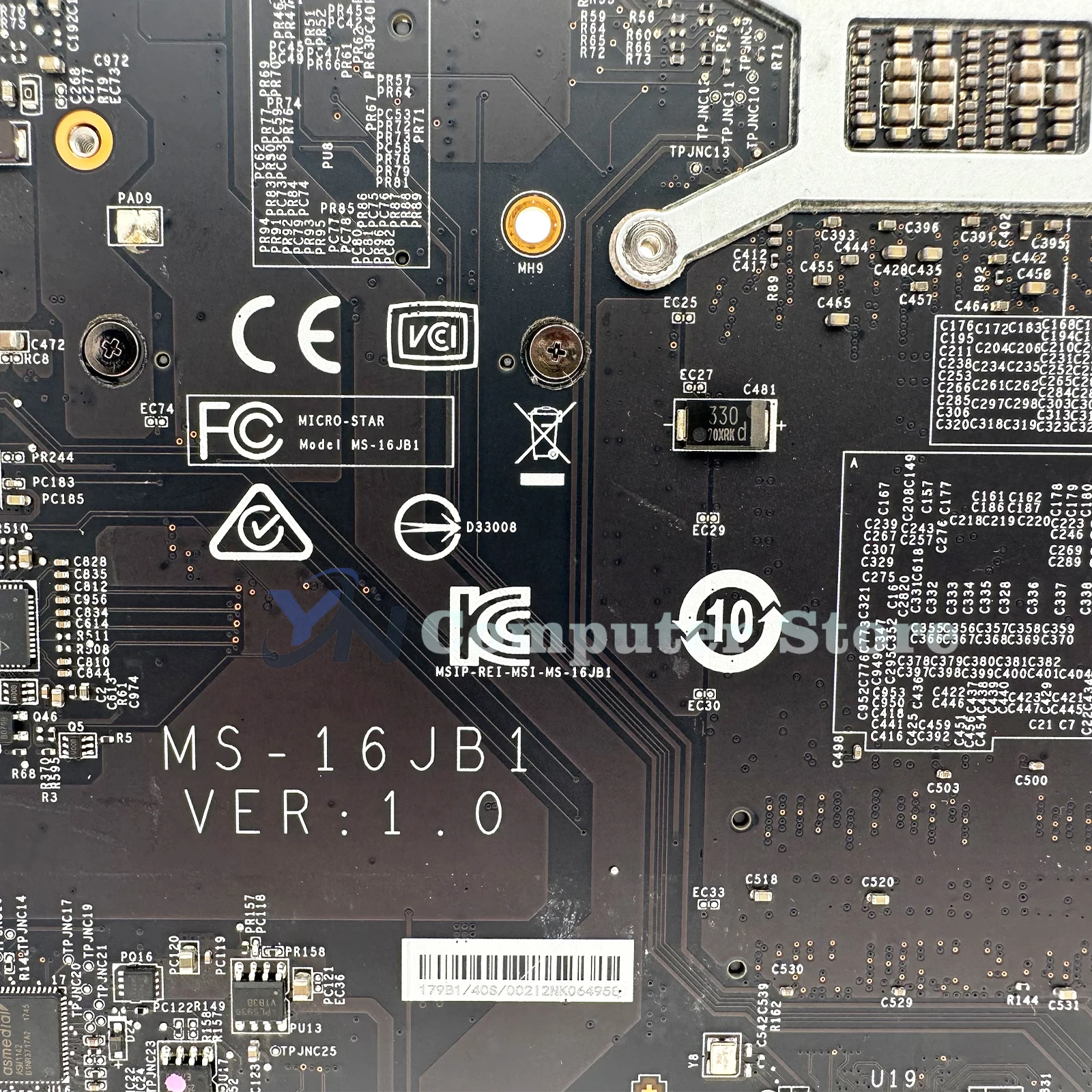 Материнская плата для MSI MS-16JB1 MS-16JB GV62VR GE62 GP62M Материнская плата ноутбука I5 I7 6th/7th Gen GTX1060-V3G/V6G 100% тест В порядке 5