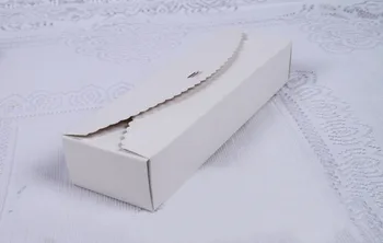100шт 23*7 * 4 см белая Упаковочная Коробка Из Крафт-бумаги Macaron Box Для конфет \ Тортов \ ювелирных изделий \ Подарков \ Упаковочных коробок для шоколада