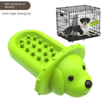 Amazon Новые товары для домашних животных Коврик Для вылизывания собак Клетка для собак Игрушка для укуса, Чистящая Зубы Интерактивная шлифовальная палочка