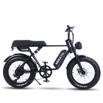 Лучший дешевый скремблер стиль 20x4.0 колесо жирный электрический ebike 48V 500Watt внедорожный e-bike обычная педаль двойного дискового тормоза для продажи