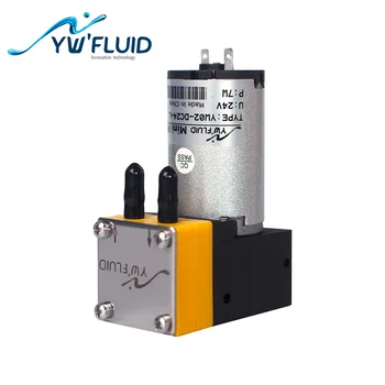 YWfluid YW02-A-DCL Двигатель постоянного тока с длительным сроком службы 12 В/24 В, Максимальный расход 320 мл/мин, Микро-Мембранный Водяной насос, используемый Для анализатора гемоглобина в крови