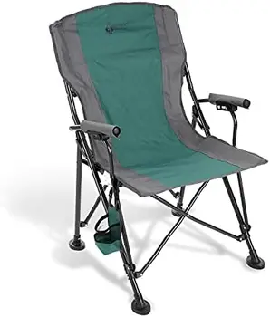 Складной Походный Четырехместный стул для отдыха на открытом Воздухе из прочного материала с жесткими подлокотниками и высокой спинкой, Сверхпрочная сумка для переноски, Подстаканник в комплекте с боковым пуфиком