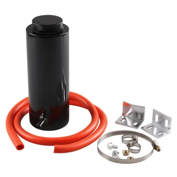 1 Комплект 800 мл переливной бак для охлаждающей жидкости радиатора, Алюминиевая бутылка для охлаждения, расширительный бак для резервуара (черный), универсальный