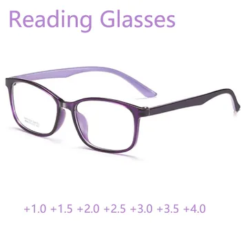 Сверхлегкие очки для чтения, очки с защитой от синего света, Очки для женщин, мужчин, Оптические компьютерные очки для дальнозоркости, диоптрий от + 1,0 до + 4,0