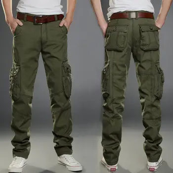 Горячие мужские тактические брюки с 8 карманами, Брюки-карго с несколькими карманами, Спортивные повседневные брюки для кемпинга, пешего туризма, Военные тактические брюки