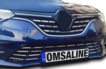 Решетки переднего бампера Renault Megane 4 (2021 2022) -5 шт. -St. Сталь - HB