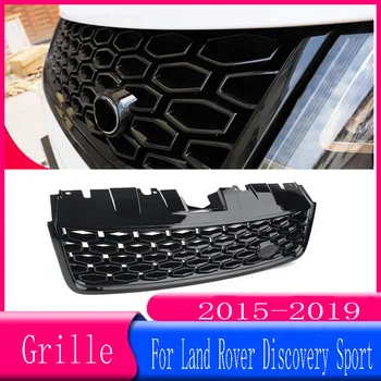 Верхняя Решетка Радиатора Автомобиля С Логотипом Для Land Rover Discovery Sport L550 LR066143 2015 2016 2017 2018 DSB Черный с Эмблемой