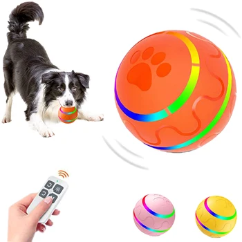 Электрические Умные Игрушки Для домашних животных, Интерактивный Игрушечный Мяч Для Собак Со Светодиодной Автоматической Прокаткой, Злой Мяч, Йо-Йо Для Собак, Кошачий Игрушечный Мяч, Зарядка