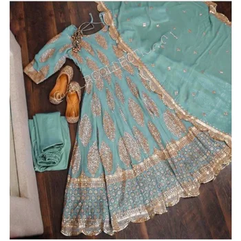Курта для женщин, Индийское сари, АНАРКАЛИ, шаровары, Этническое свадебное платье, костюмы для вечеринок