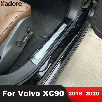 Накладка На Порог Volvo XC90 2016 2017 2018 2019 2020, Накладка Для Внутренней Отделки Порога Автомобиля Из Нержавеющей Стали, Защитная Накладка Для Volvo XC90