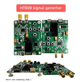 HT008 Источник сигнала MAX2870 STM32 23,5-6000 МГц Генератор сигналов Точка поддержки источника сигнала/режим Прочный Зеленый
