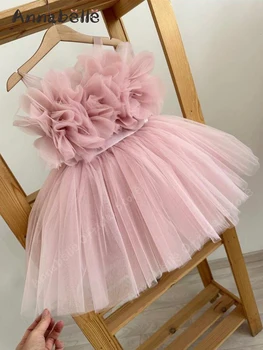 Платье принцессы Аннабель для девочек, бальное платье на бретельках, Платье с цветочным узором для девочек, Элегантное праздничное платье для девочки 2023