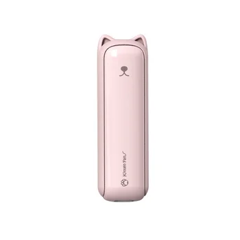 Ручной Мини-вентилятор, маленький персональный перезаряжаемый вентилятор С функцией фонарика на батарейках, розовый