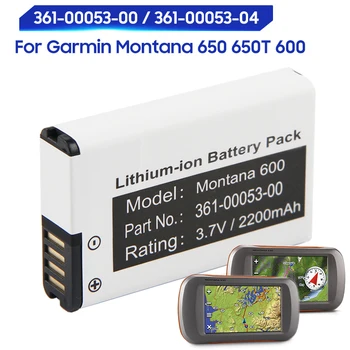 Сменный Аккумулятор 361-00053-04 Для Garmin Montana 650 680 650T 600 361-00053-00 Перезаряжаемый VIRB GPS Аккумулятор 2000 мАч