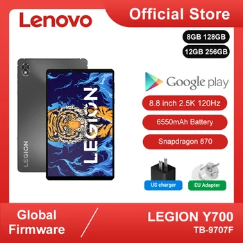 Глобальная прошивка Lenovo LEGION Y700 8GB 128GB Игровой планшет Legion 8,8 дюймов 6550 мАч 45 Вт Зарядка 2560 *1600 Планшет для одной руки