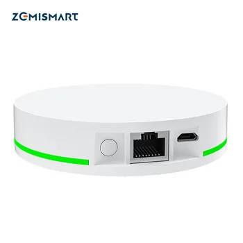Zemismart Tuya Zigbee Gateway Smart Bridge Концентратор с разъемом сетевого кабеля Проводное подключение Smart Life App Control