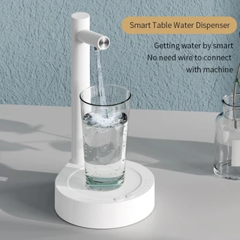 Интеллектуальный настольный водяной насос, Портативный настольный USB-электрический диспенсер для воды, Съемный полноавтоматический бочковый диспенсер для воды