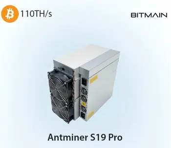 Купите 2 и получите 1 бесплатно Bitmain S19 Pro 110TH/S SHA-256 s19pro110 100%