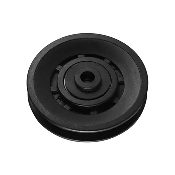 Колеса шкива WINOMO Универсальный износостойкий подшипник скольжения Направляющее колесо колеса шкива для тренажерного зала (черный)