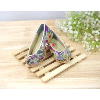 Обувь Ханбок Традиционная обувь с цветами Hanfu на первый день рождения для мальчиков и девочек