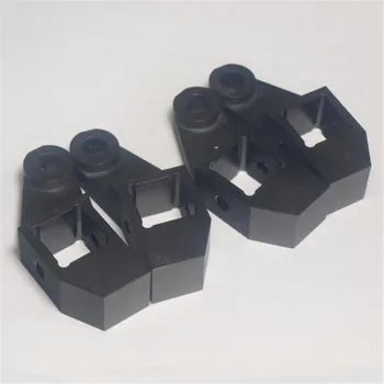 Funssor черный цвет каркас кровати из алюминиевого сплава экструзионный левый + правый угловой комплект для DIY 3D-принтера Lulzbot TAZ