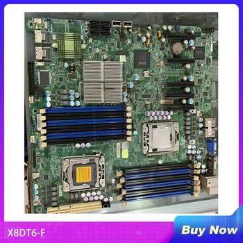 X8DT6-F Для материнской платы Supermicro Процессор Xeon Серии 5600/5500 SATA2 PCI-E 2.0 Со встроенным IPMI 2.0 и выделенной локальной сетью DDR3