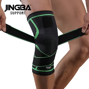 Поддержка JINGBA, 1 шт., нейлоновый Бандаж, компрессионный наколенник, Rodilleras, спортивные наколенники, защита коленного сустава, Прямая доставка