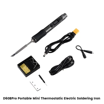 Электрический Паяльник D60bpro Портативный Мини-Термостатический Электрический Паяльник Для Поддержки Питания от литиевой батареи PD3.0