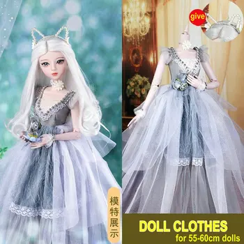 Кукольная одежда ручной работы, платье в стиле вестерн для девочек 55-60 см, игрушки для кукол Bjd 1/3, аксессуары для кукол